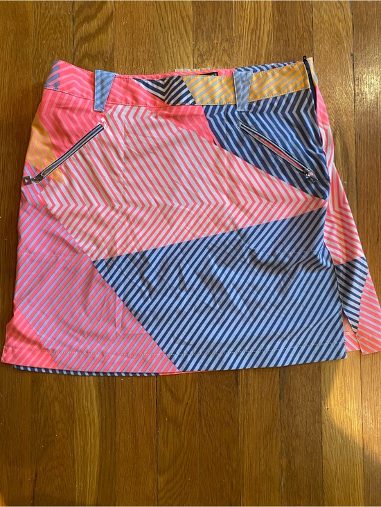 jamie sadock Dresses & Skirts - Jamie Sadock Striped Colorblock Pink and Blue Women's Skirt